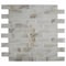 Ackland Linen Glow 12 in. x 12 in. Glossy Beveled Glass Subway Mosaic Wall Tile, 10PK AKM-G-LIGL2X6BSW-CA - alternate 1
